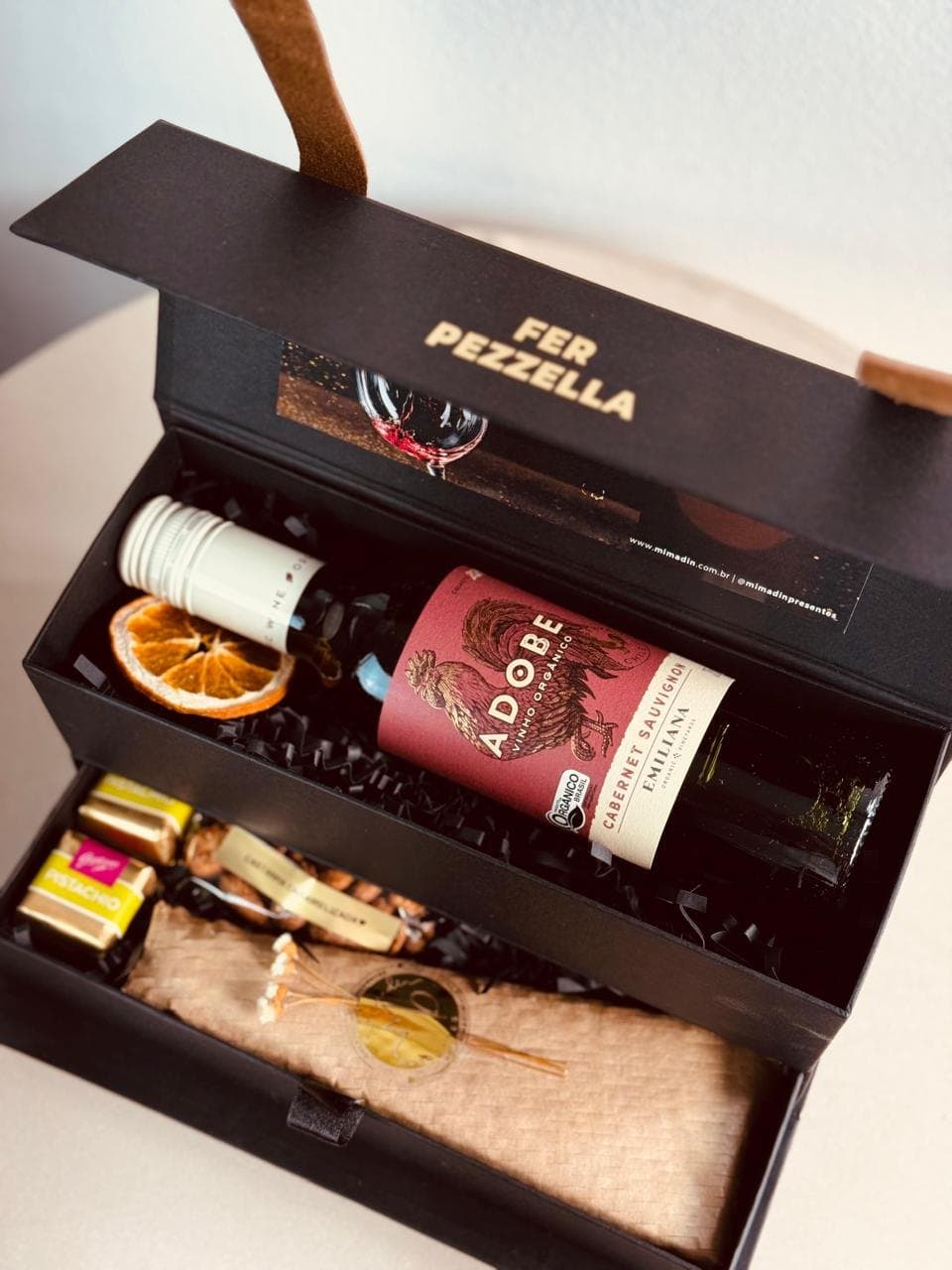 Maletinha Mini Vinho Adobe Reserva Cabernet Sauvignon 375ml