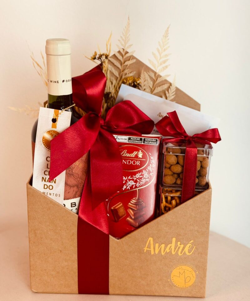 Box Envelope Celebrando Vinho Tinto