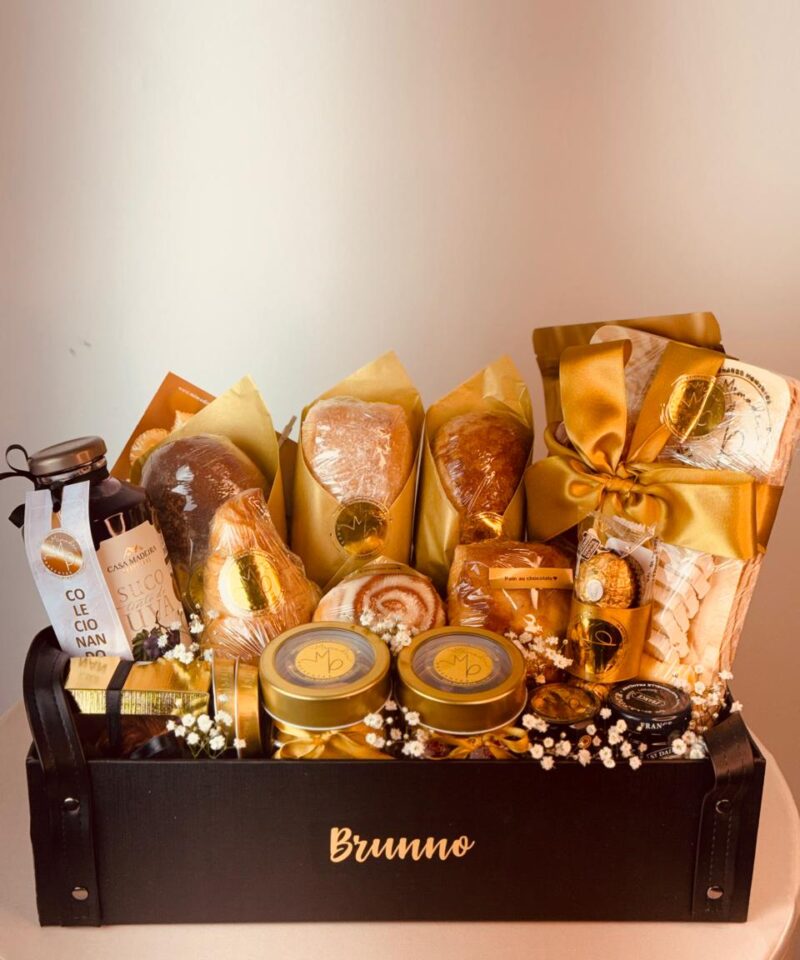 Cesta de Café da Manhã Gourmet Premium