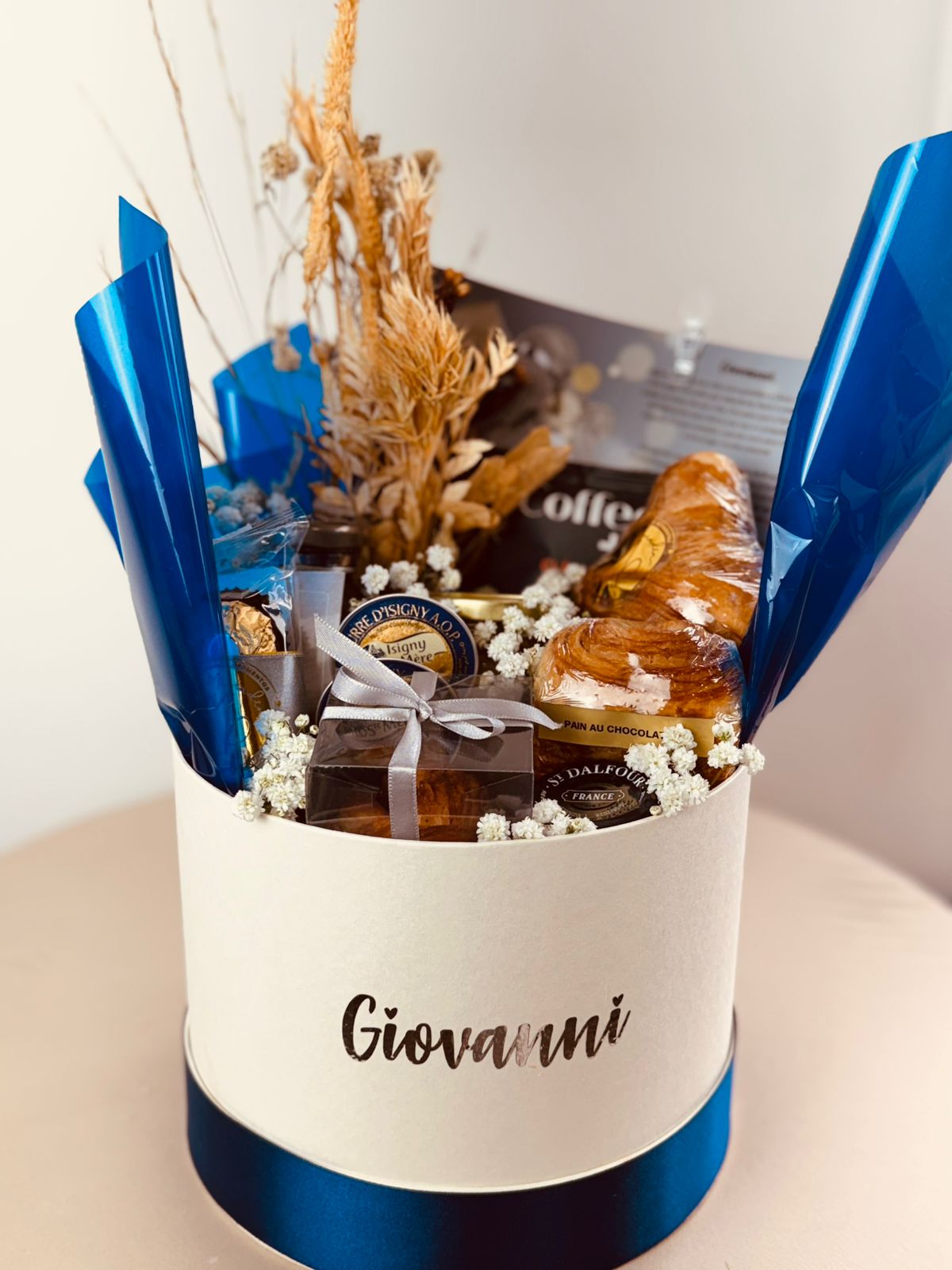 Café da Manhã Elegance 4 | Cestas de Presente | Café Da Manhã | Manda Mimo elegance azul escuro | Cestas de Presente | Café Da Manhã | Manda Mimo