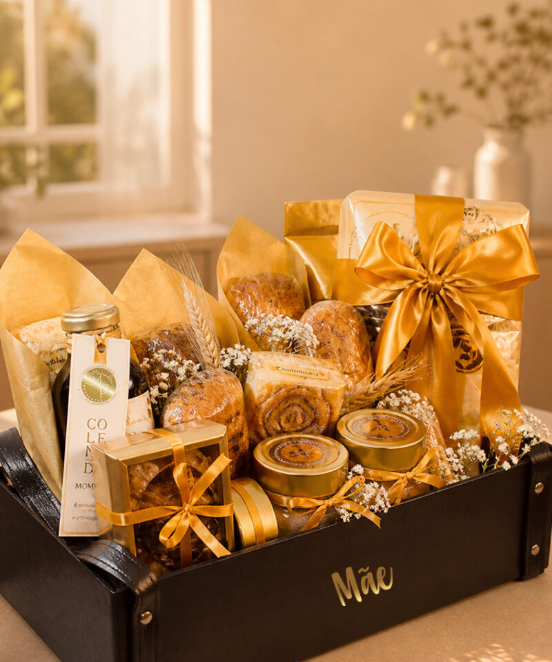 Cesta de Café da Manhã Gourmet Premium